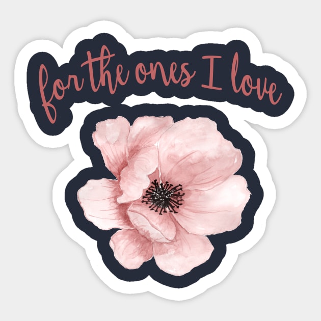 Pink flower Sticker by focusLBdesigns